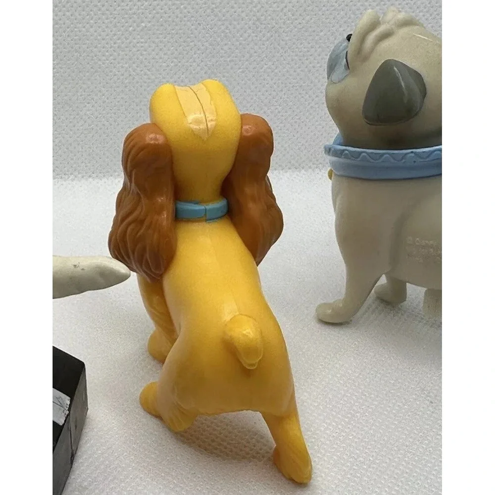 Lot of 3 Disney Dogs McDonald's Toys Vintage Lady Dodger Percy